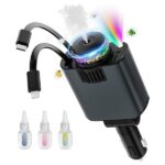 شارژر فندکی خودرو W&O مدل Starlight پنج کاره با رایحه افشانی و نورپردازی